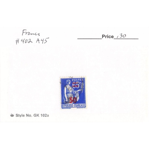 France 402 Used  1940 (SC0_165)