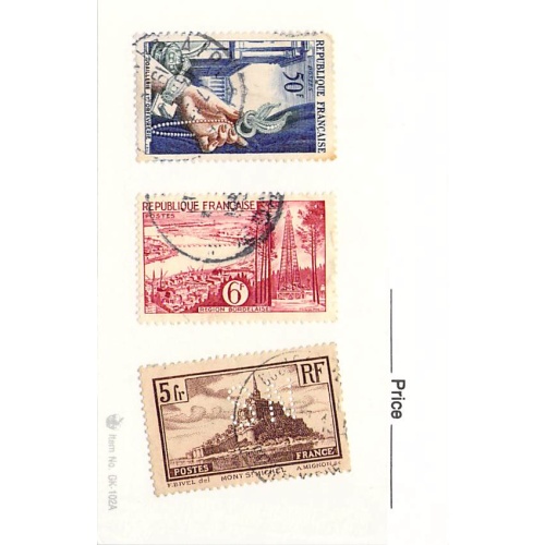 France 3 different of 3 total stamps included  (SC0_167)