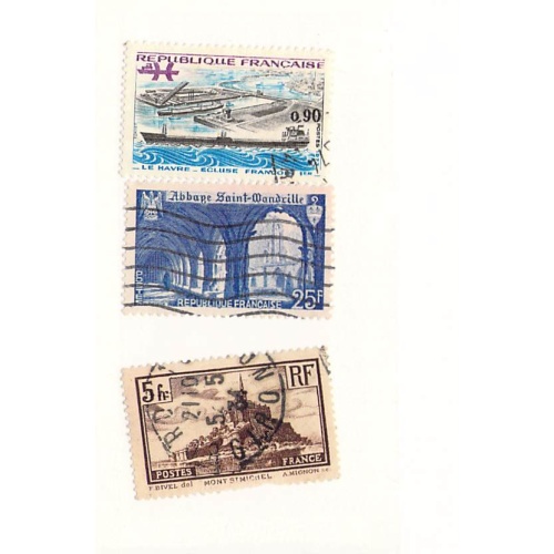 France 3 different of 3 total stamps included  (SC0_179)
