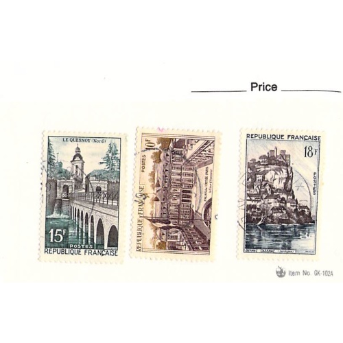 France 3 different of 3 total stamps included  (SC0_181)