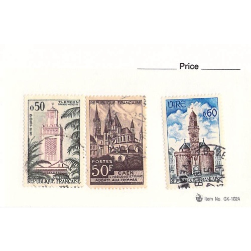 France 3 different of 3 total stamps included  (SC0_182)