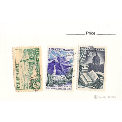 France 3 different of 3 total stamps included  (SC0_186)