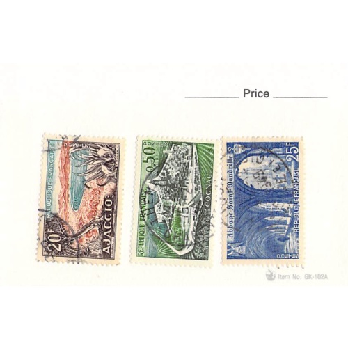 France 3 different of 3 total stamps included  (SC0_188)