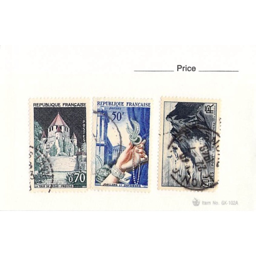 France 3 different of 3 total stamps included  (SC0_191)