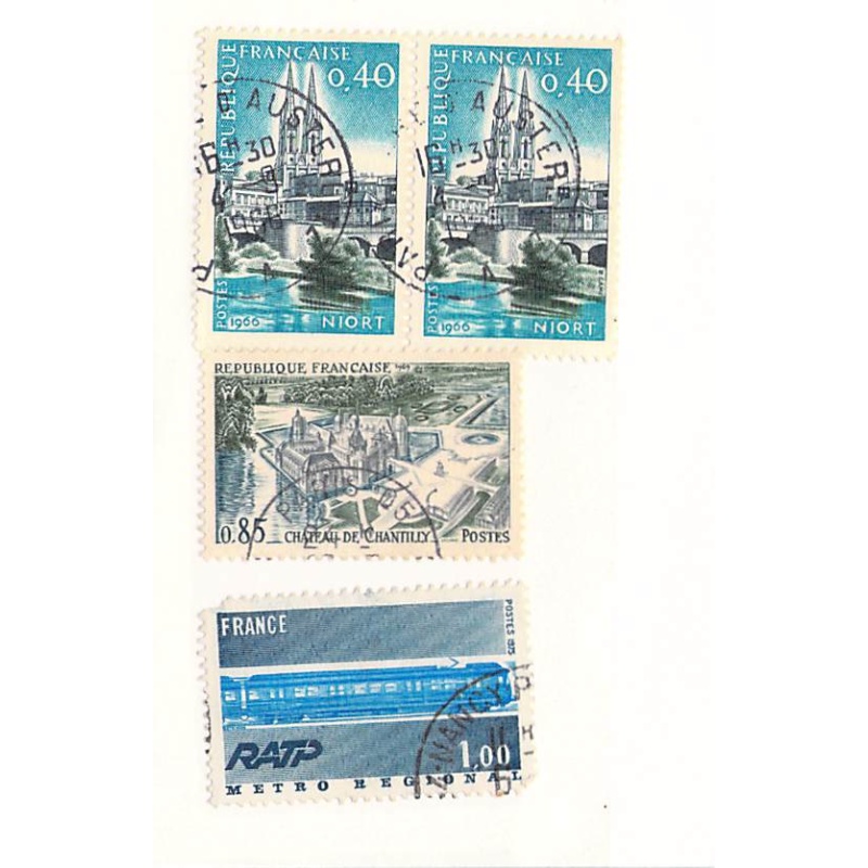 France 3 different of 4 total stamps included  (SC0_203)