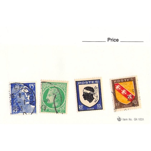 France 4 different of 4 total stamps included  (SC0_228)