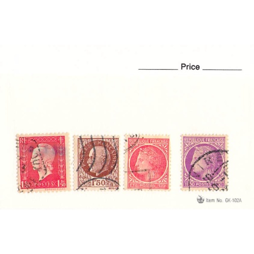 France 4 different of 4 total stamps included  (SC0_229)