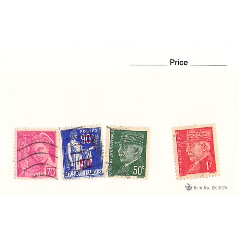 France 4 different of 4 total stamps included  (SC0_232)