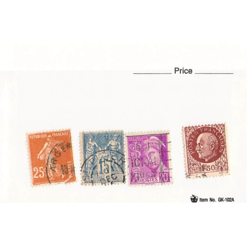 France 4 different of 4 total stamps included  (SC0_240)
