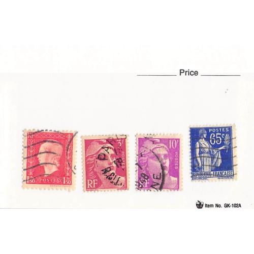 France 4 different of 4 total stamps included  (SC0_244)