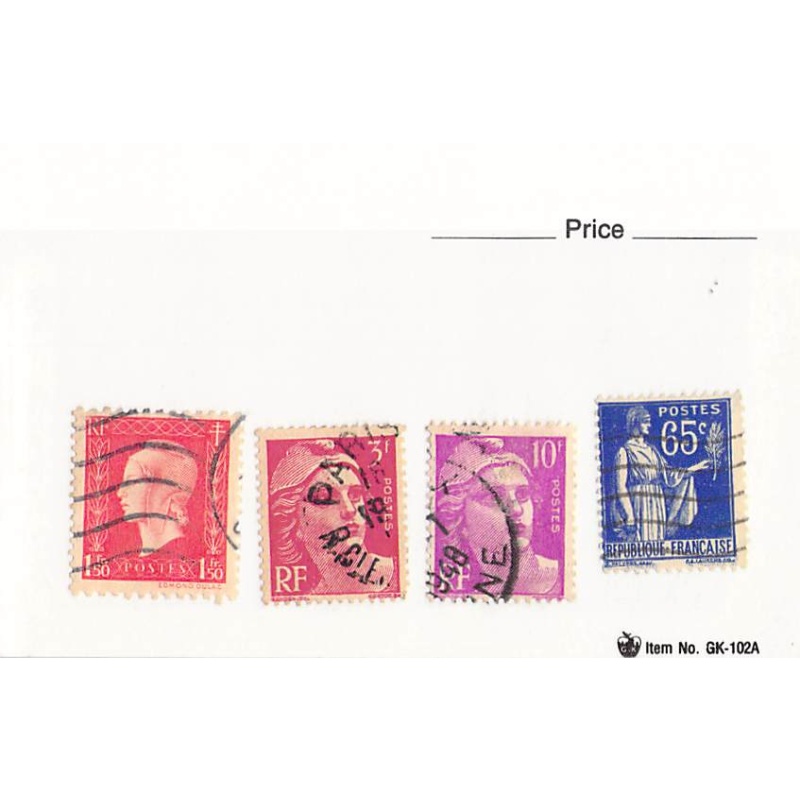 France 4 different of 4 total stamps included  (SC0_244)