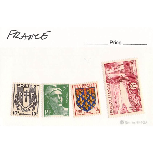 France 4 different of 4 total stamps included  (SC0_247)