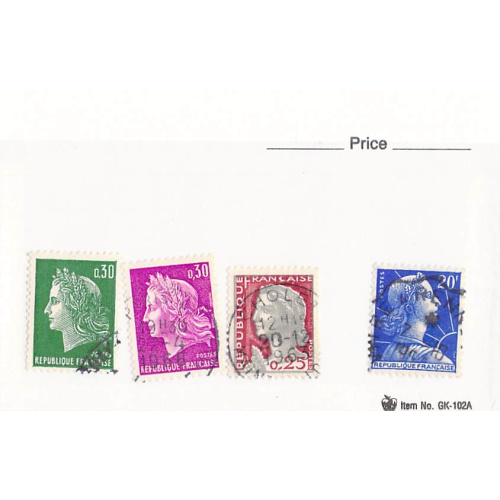 France 4 different of 4 total stamps included  (SC0_248)