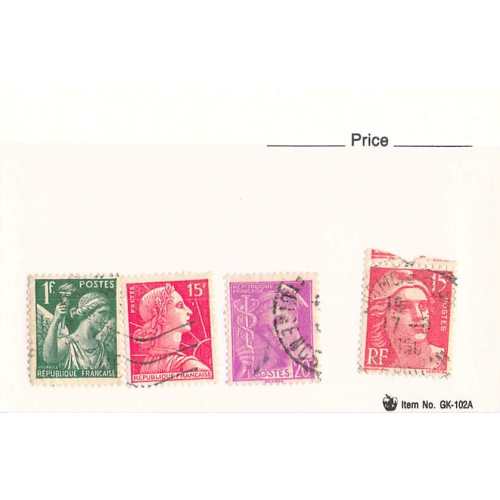 France 4 different of 4 total stamps included  (SC0_251)