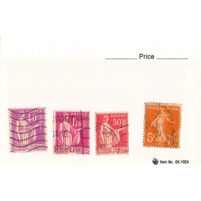 France 4 different of 4 total stamps included  (SC0_255)