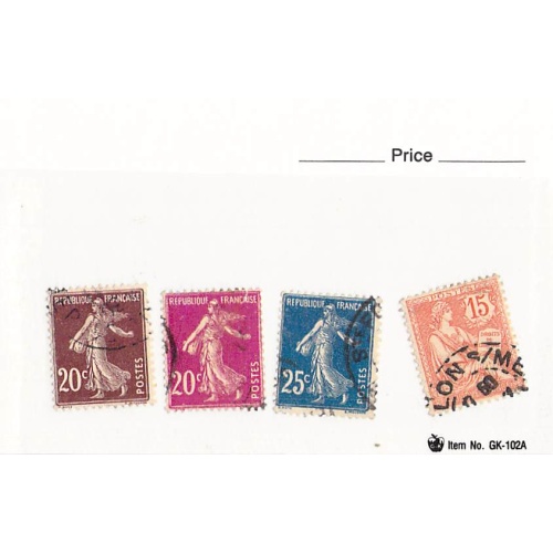France 4 different of 4 total stamps included  (SC0_256)