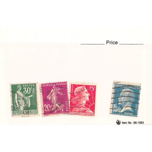 France 4 different of 4 total stamps included  (SC0_257)