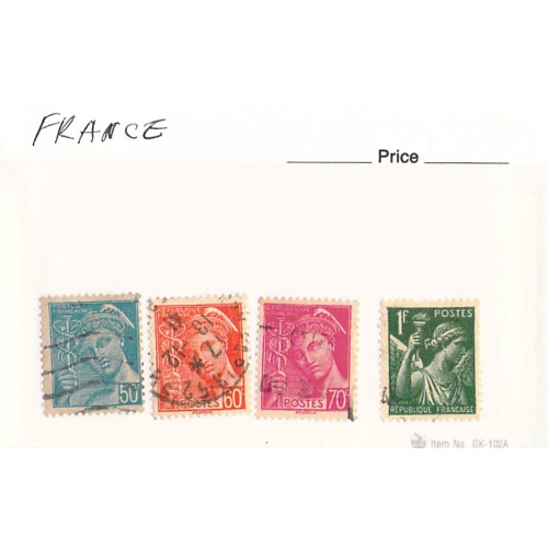 France 4 different of 4 total stamps included  (SC0_259)
