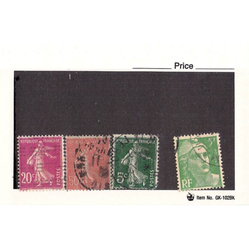France 4 different of 4 total stamps included  (SC0_262)