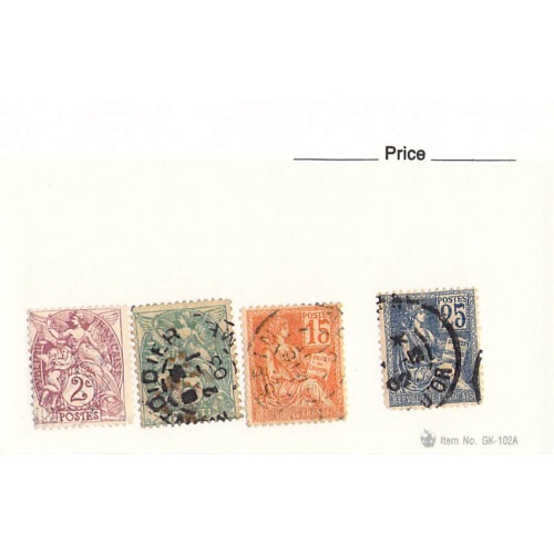 France 4 different of 4 total stamps included  (SC0_263)