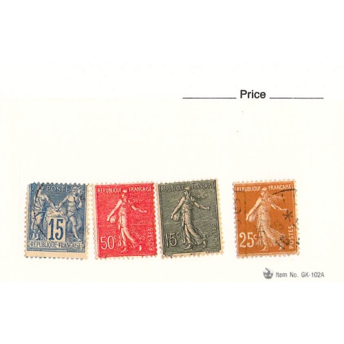 France 4 different of 4 total stamps included  (SC0_265)