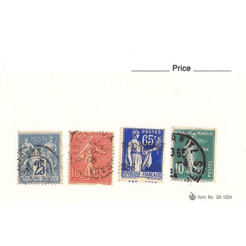 France 4 different of 4 total stamps included  (SC0_266)