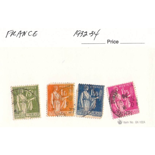 France 4 different of 4 total stamps included  (SC0_267)