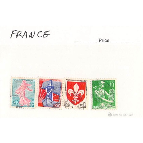 France 4 different of 4 total stamps included  (SC0_268)
