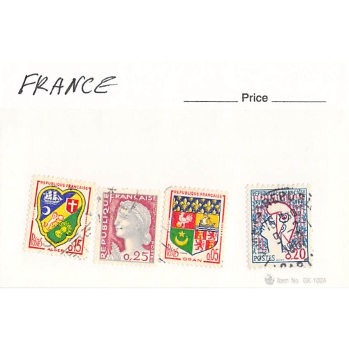France 4 different of 4 total stamps included  (SC0_269)