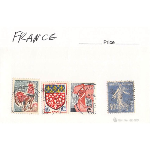 France 4 different of 4 total stamps included  (SC0_270)