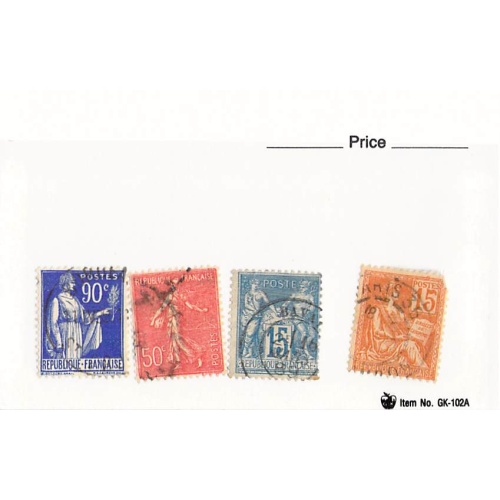 France 4 different of 4 total stamps included  (SC0_271)