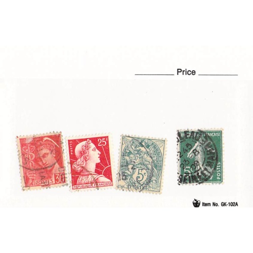 France 4 different of 4 total stamps included  (SC0_273)