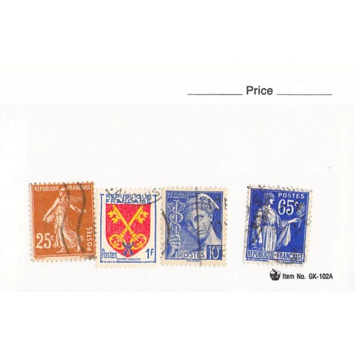 France 4 different of 4 total stamps included  (SC0_275)