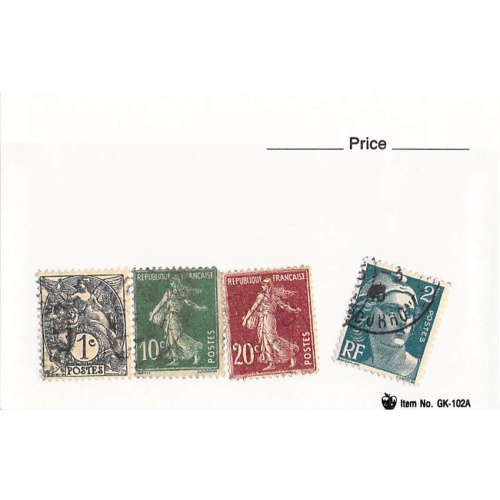 France 4 different of 4 total stamps included  (SC0_276)