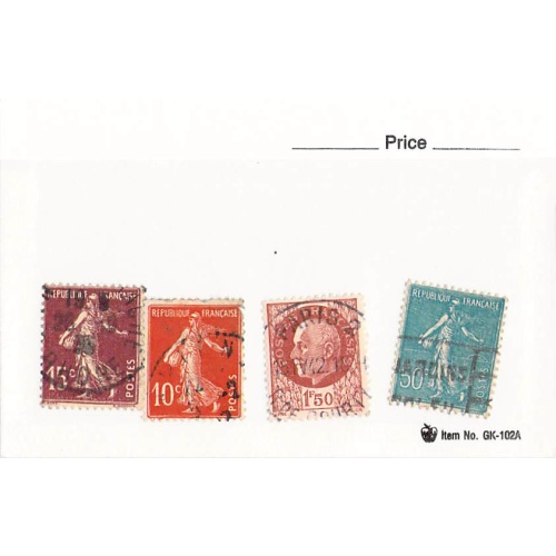 France 4 different of 4 total stamps included  (SC0_277)