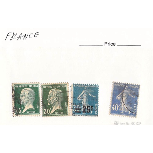 France 4 different of 4 total stamps included  (SC0_279)