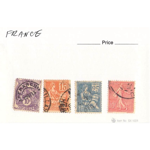 France 4 different of 4 total stamps included  (SC0_280)