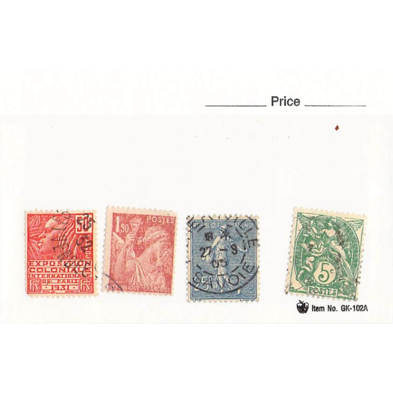 France 4 different of 4 total stamps included  (SC0_281)