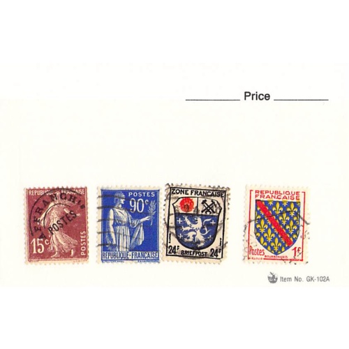 France 4 different of 4 total stamps included  (SC0_282)