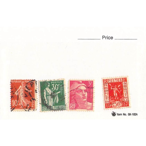 France 4 different of 4 total stamps included  (SC0_284)