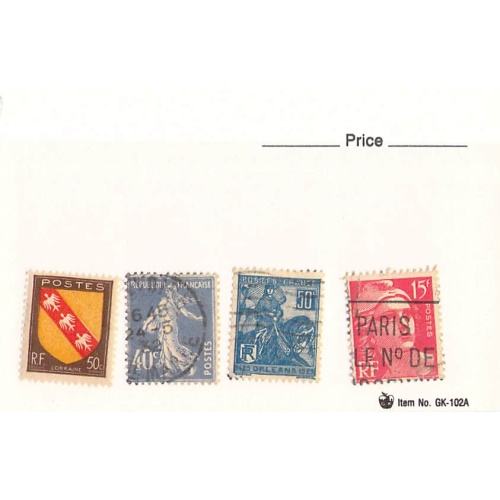 France 4 different of 4 total stamps included  (SC0_286)