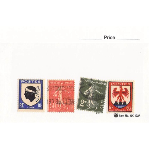 France 4 different of 4 total stamps included  (SC0_287)