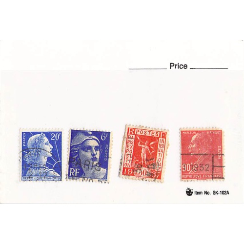 France 4 different of 4 total stamps included  (SC0_289)