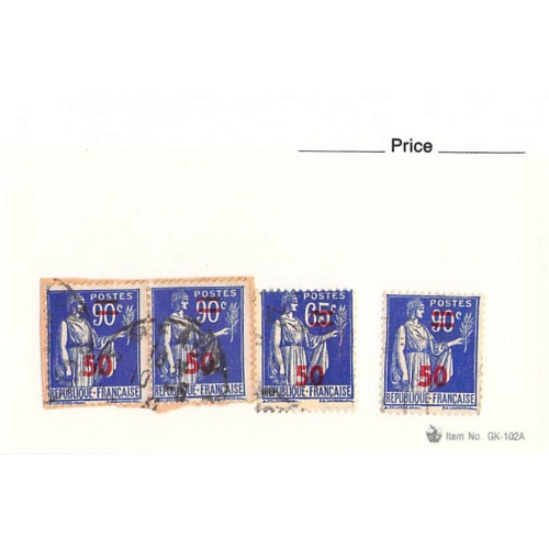 France 2 different of 4 total stamps included  (SC0_290)