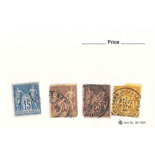 France 4 different of 4 total stamps included  (SC0_296)