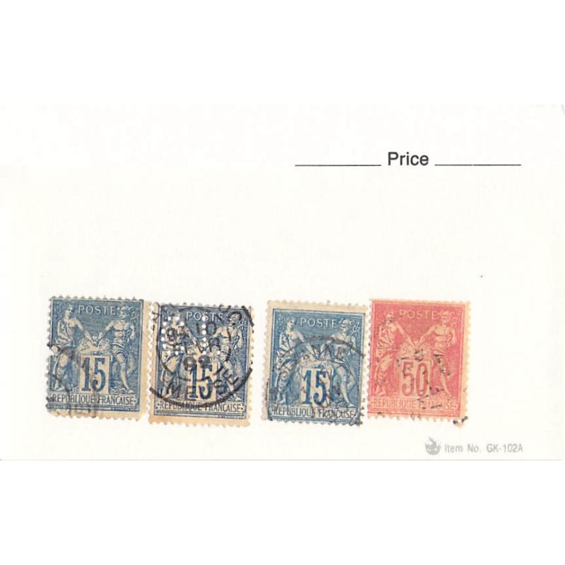 France 2 different of 4 total stamps included  (SC0_297)