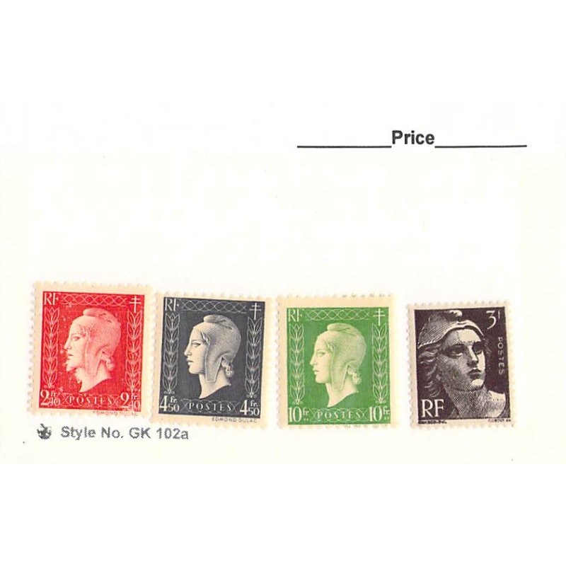 France 4 different of 4 total stamps included  (SC0_299)