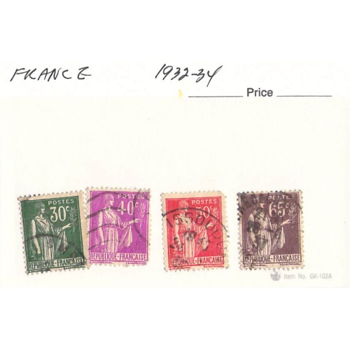 France 4 different of 4 total stamps included  (SC0_300)
