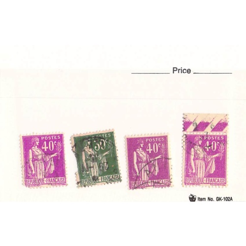 France 3 different of 4 total stamps included  (SC0_303)