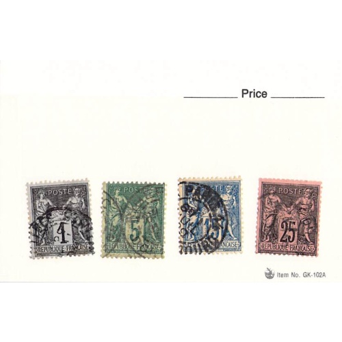 France 4 different of 4 total stamps included  (SC0_304)